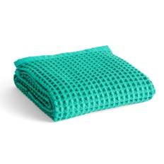 HAY - Waffle Bath Towel W70 X L140 - Emerald Green - Håndklæder og badehåndklæder - Grøn