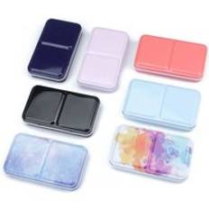11 Color aquarell metal box watercolour Palette Paint Case empty watercolor storage tin palette box for/with 12 half pans tin.