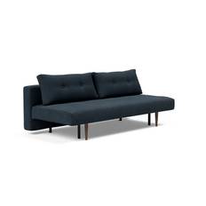 Innovation Recast plus sovesofa (515 Nist Blue, mørk egetræ)