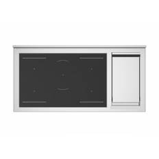 Bertazzoni Professional Series.120 cm spis med dubbla ugnar, induktionshäll & stekbord, Svart. 5 års garanti