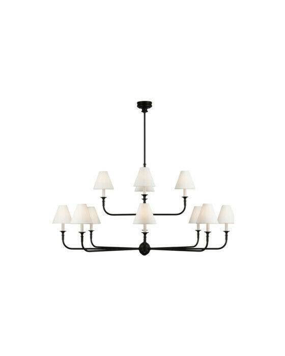 Piaf Grande Two-Tier Chandelier Black