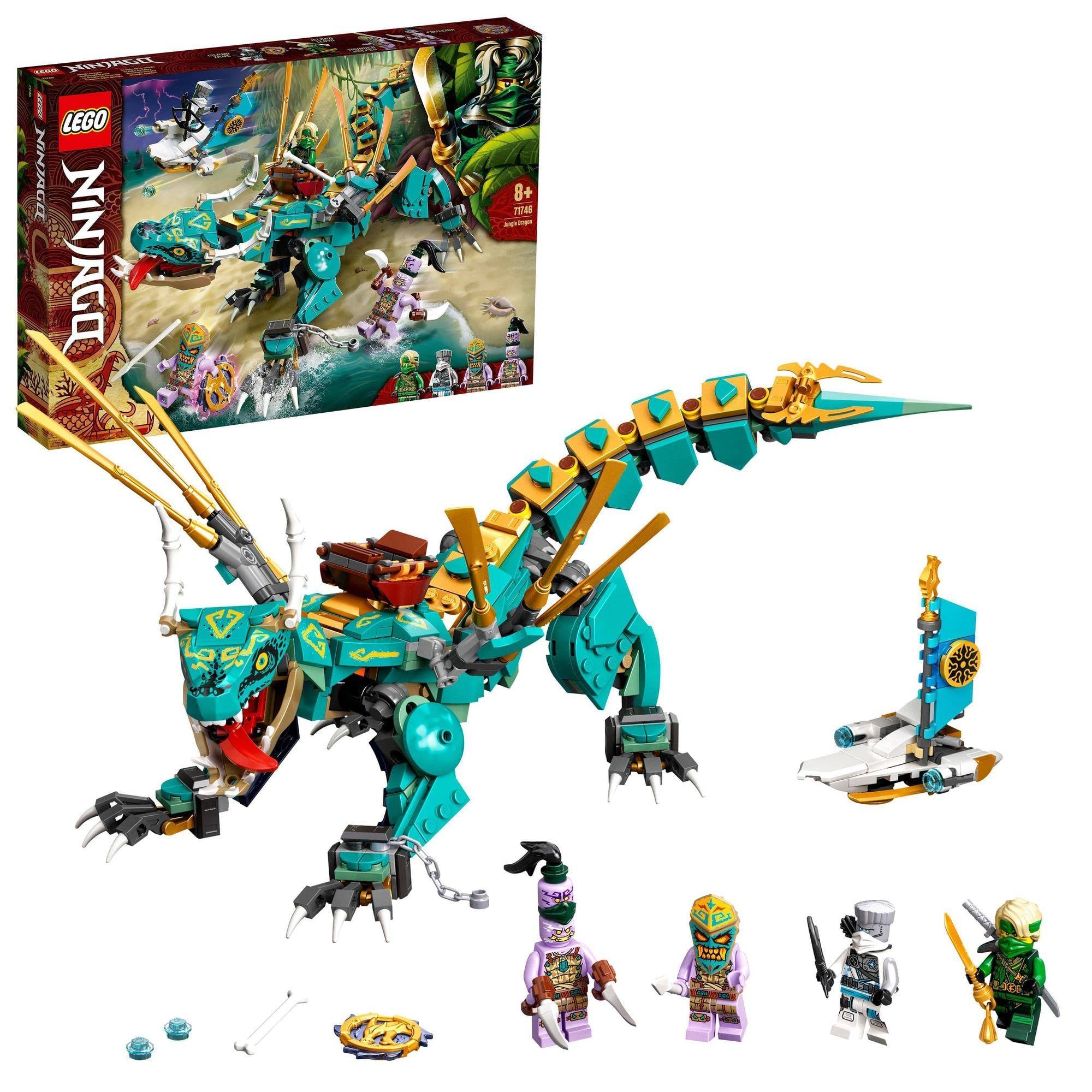 LEGO Ninjago Jungle Dragon 71746 Toy Blocks Gift Ninja Dragon Boys Ages 8 and Up