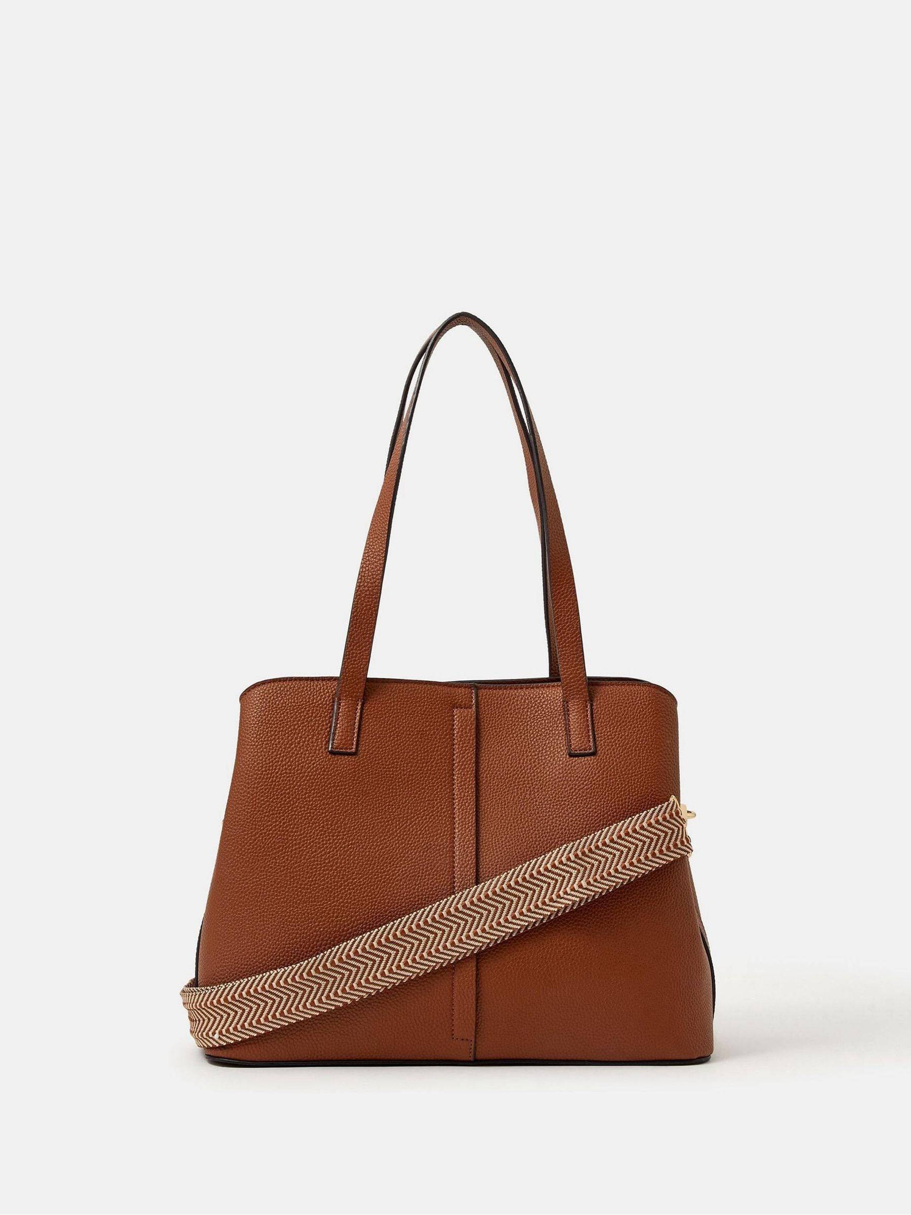 Accessorize Accessorize Brown Webbing Strap Shoulder Bag