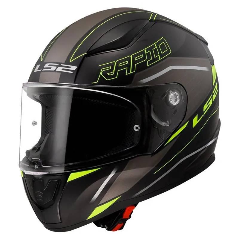 Hjälm Ls2 Ff353 Rapid Ii Rokku Svart/Gul