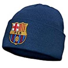 FC Barcelona Official - Mössa för barn - stickad Bronx-beanie - supporterpryl med klubbemblem - Marinblå