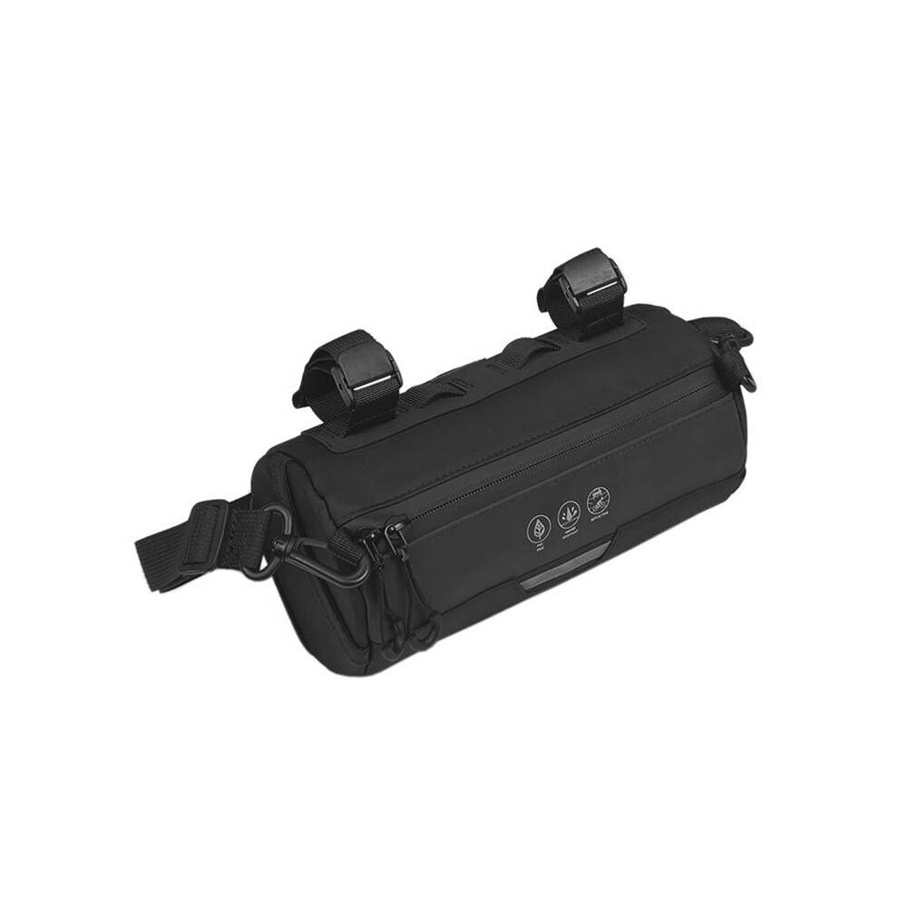 Bike Handlebar Bag Waterproof Bicycle Handlebar Roll Bag with Large Reflective Area, Pouch Bag for Mountain Bike Bicycle