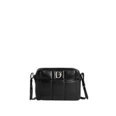 Dsquared2, Taske, Dame, Sort, ONE SIZE, Uld, Quiltet skuldertaske med logolomme