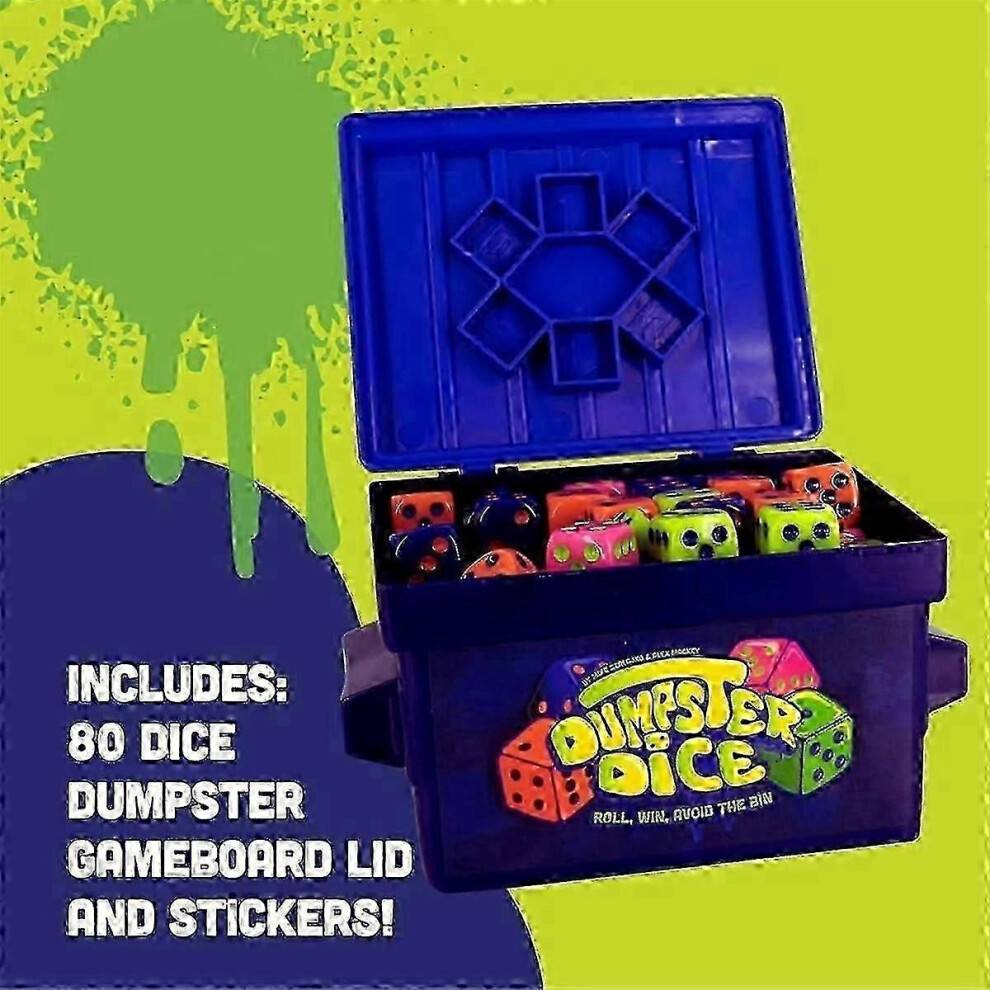 Dumpster Dice Game Family Board Game for 4 Players Fun