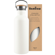 Bambaw Vandflaske i rustfrit stål 750 ml Polar White