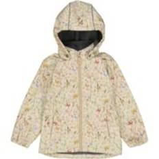 Mikk-line Softshell Jakke m. blomsterprint Warm Taupe