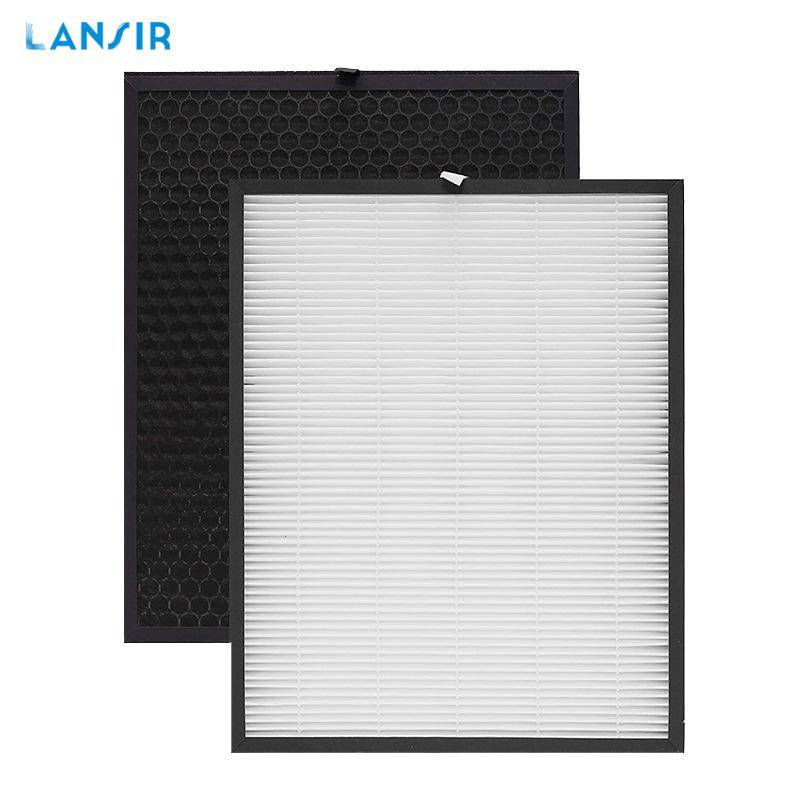 Lansir HEPA Kolfilter FY3433 FY3432 för Philips Luftrenare AC3252 AC3254 AC3256 AC3259 AC3258 AC3260 brun