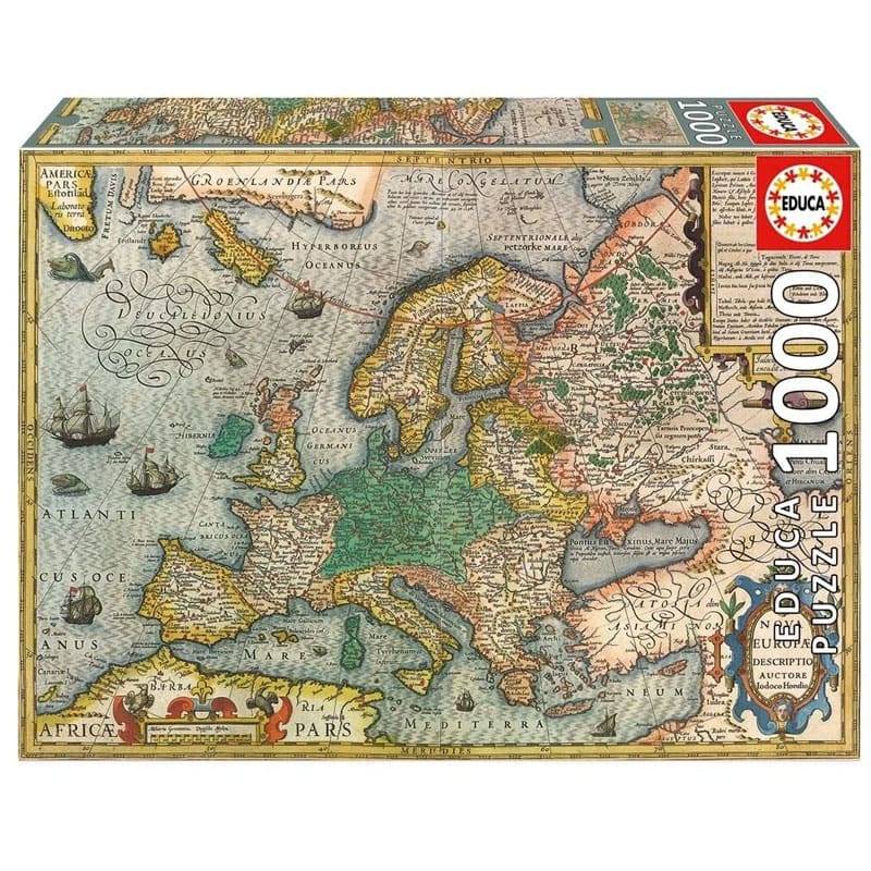 Educa Puslespil Map Of Europe –