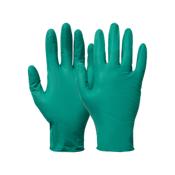NORSE DISPOSABLE GREEN | GRØN NITRIL ENGANGSHANDSKER 7G - 11/XXL