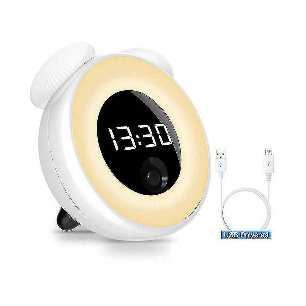 Motion Sensor Sunrise Alarm Clock with Dimmable Auto-off Nightlight, Digital Led