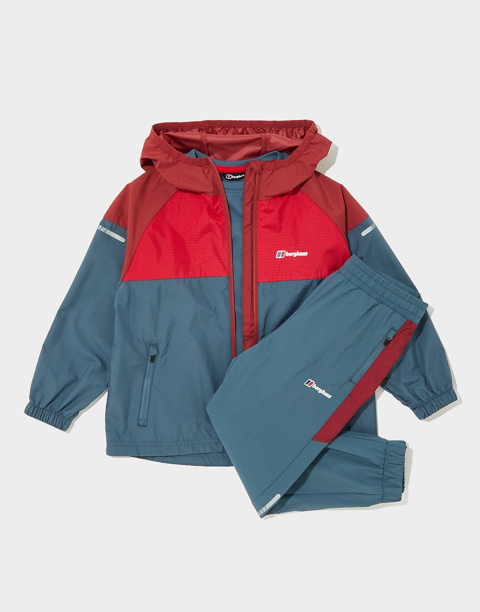 Berghaus Windshell 3-Piece Tracksuit Children, blå - 7-8Y
