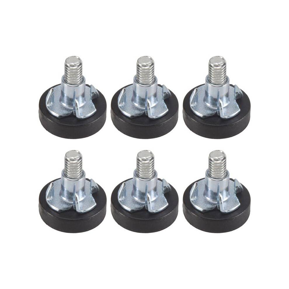 32 PCS M6 Thread Adjustable Furniture Levelers Screw in Chair Feet Adjustable Furniture Feet Leg Levelers