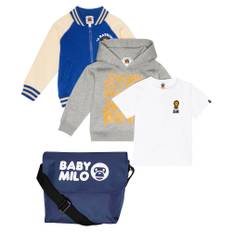 BAPE Kids T-shirt, hoodie, jacket, and bag set - blue - Y 4