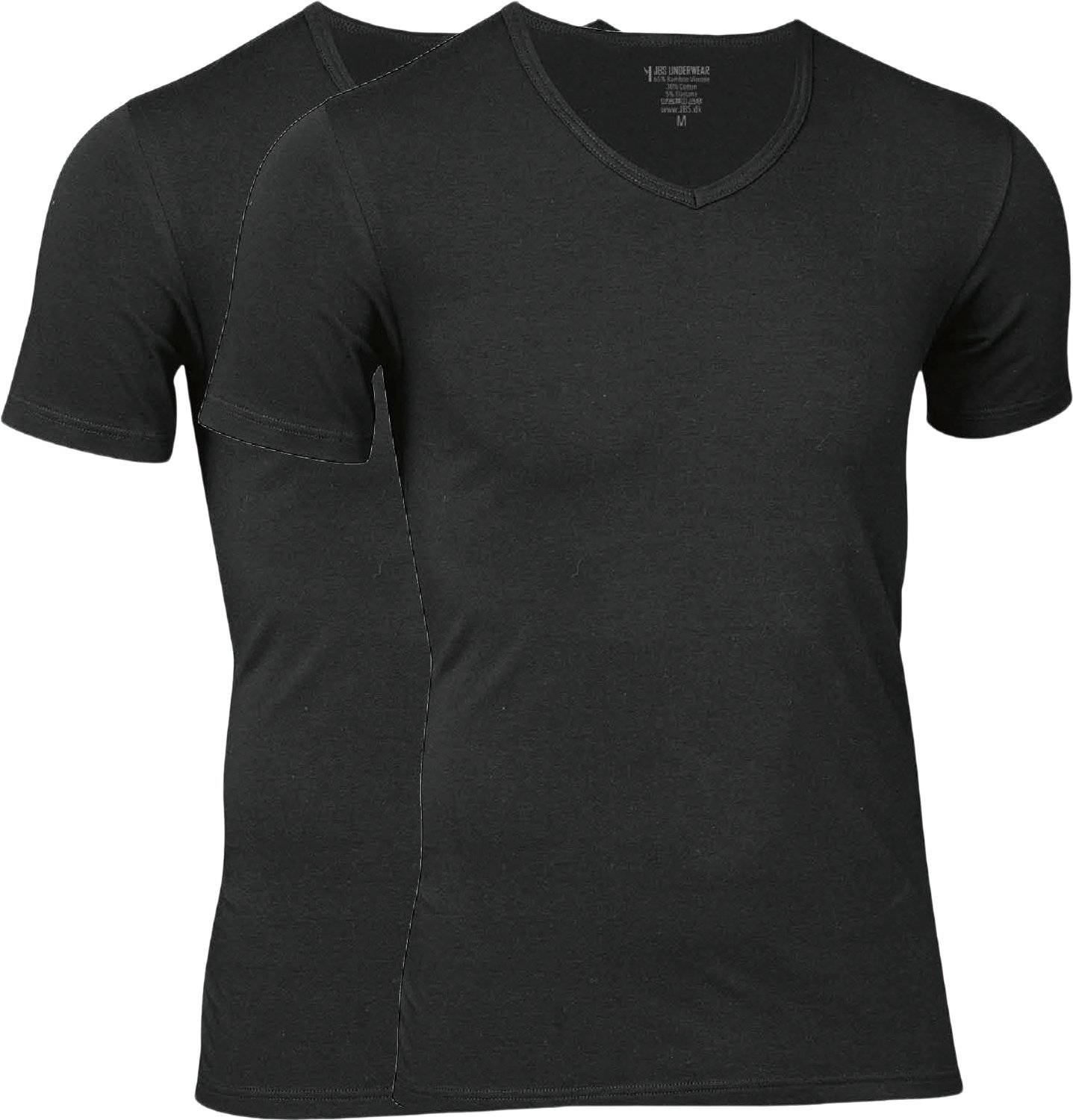 JBS 2pack V-neck Bamboo Från Magasin - Sort (M)