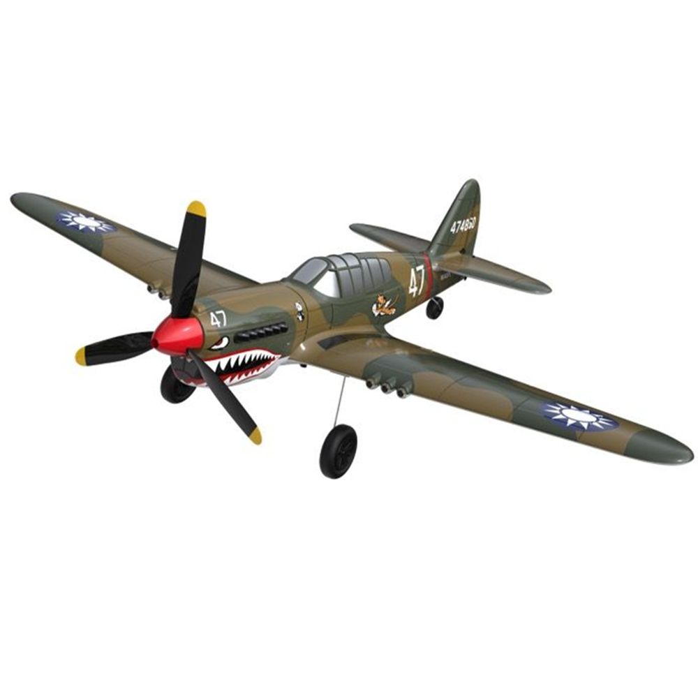 Eachine P-40 P40 Fighter 400mm Spännvidd 2.4GHz 4CH EPP 6-Axis Gyro En-Key U-Turn Aerobatic RC Flygplan RTF för Tränare