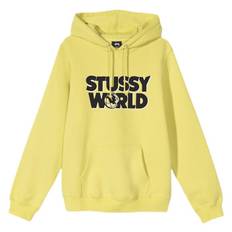 World Hoodie Yellow, Male, Tøj, hættetrøjer og sweatshirts, Gul, XL