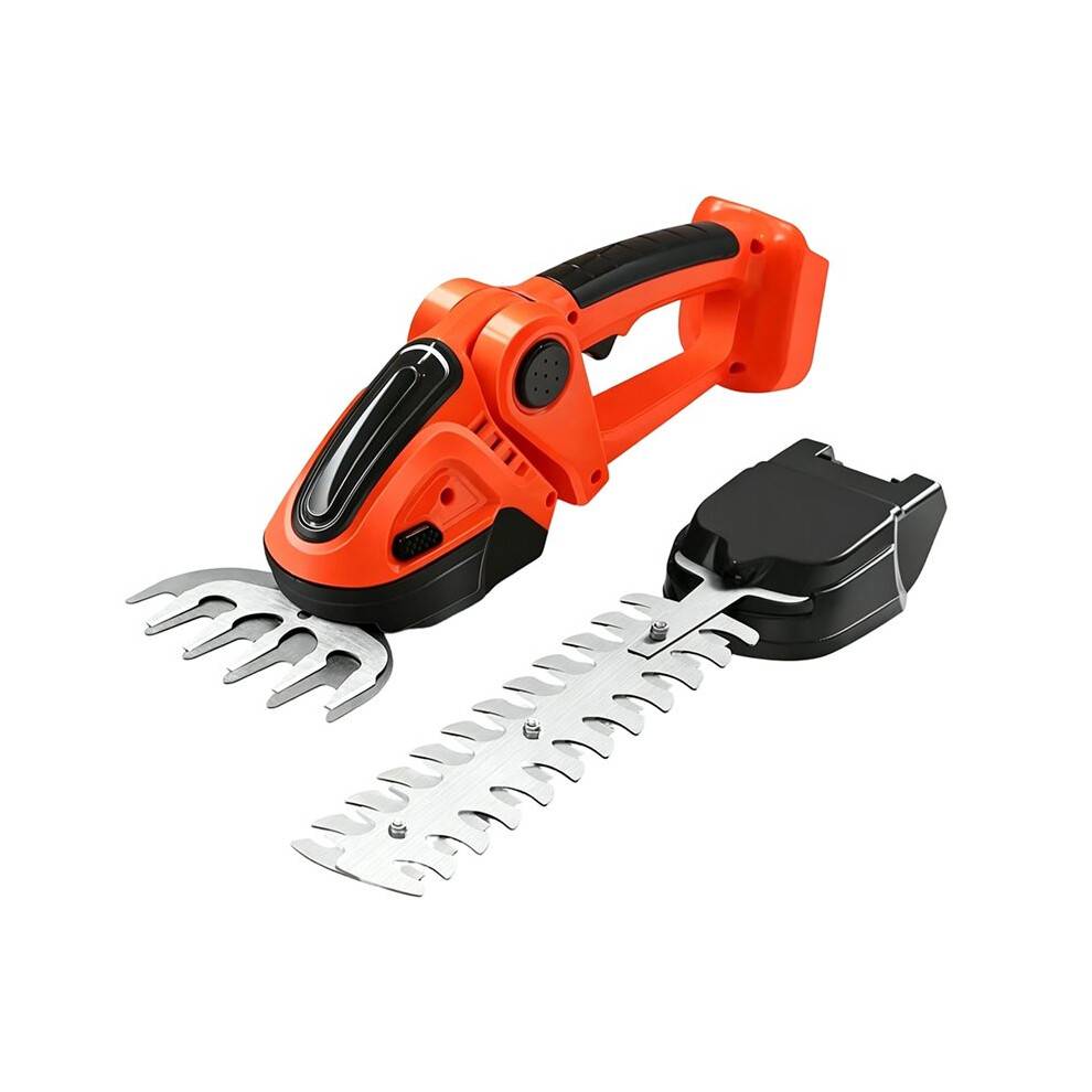 Hedge Trimmer Cordless 2-in-1 Shrub Trimmer with 2 Blades Handheld for Lawn Edging Garden for 24/36V Batteries