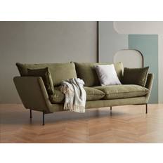 Kragelund Hasle Lux K 261 sofa (2 pers. sofa - L194 x D91 x H82 cm, Stofgruppe 2, Mat sort metal stel)