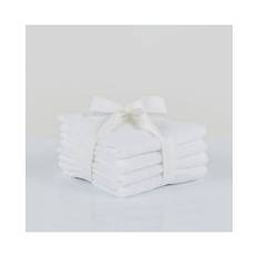 ALBERGO Makeup Handduk - Vit 4 st. 30x30cm