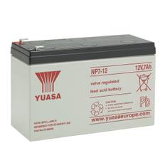 Yuasa NP7-12 Blybatteri ventilreglerat, 12 V 7 Ah