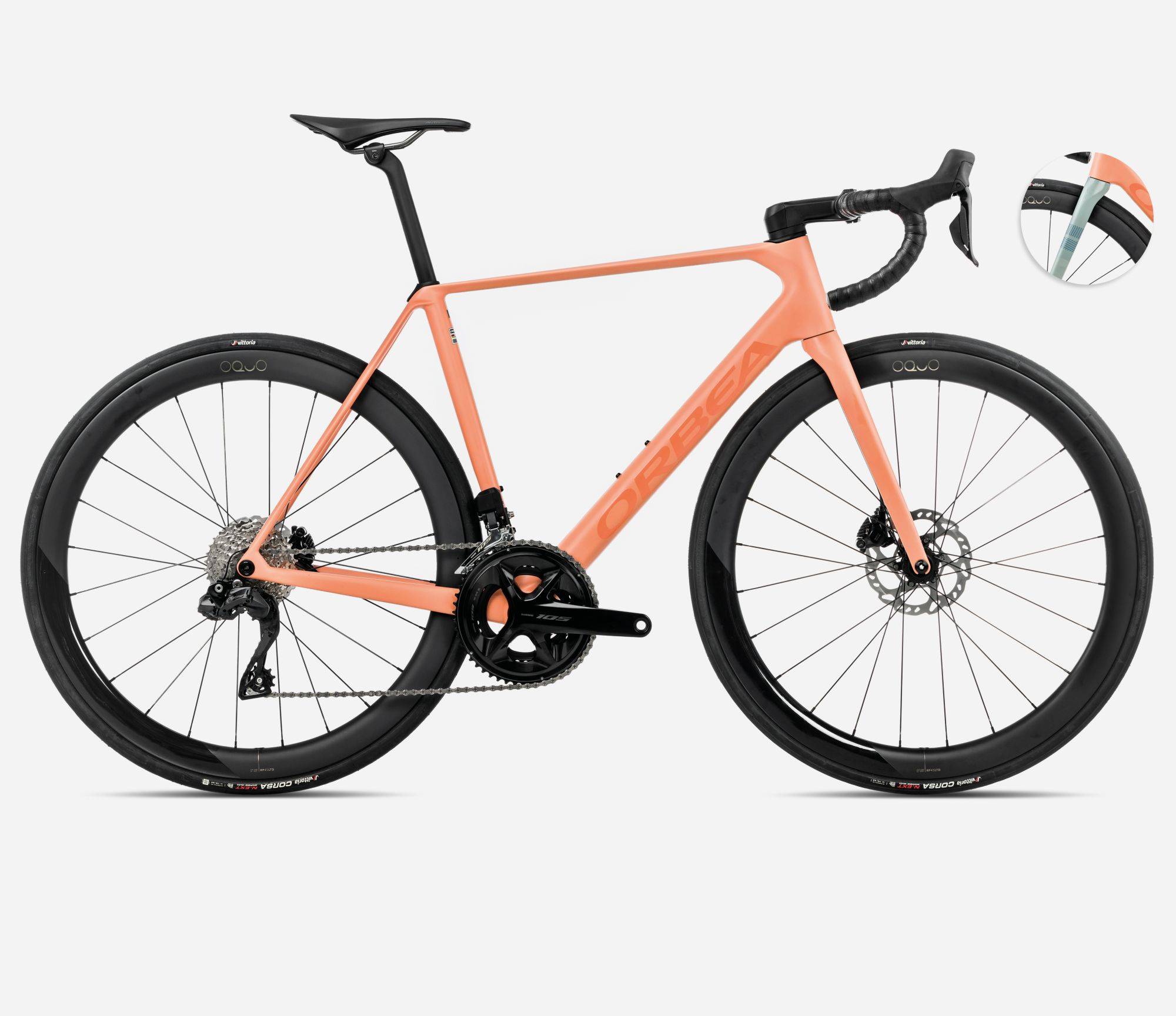 Orbea Orca M30iLTD PWR | Landsvägscykel | Orange Cloud / Stone Blue