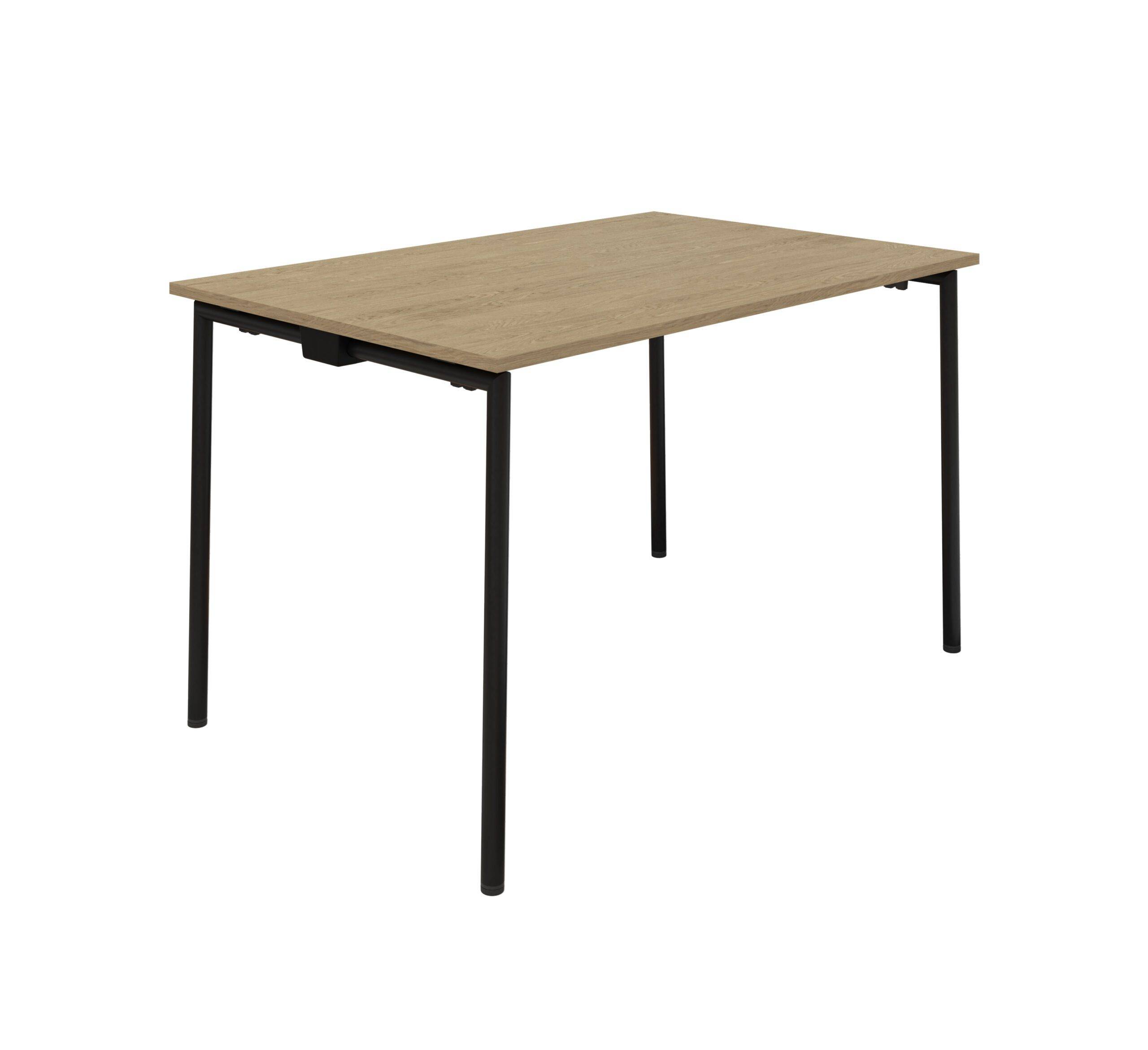 EasyFold klapbord - Flere størrelser og farver. 80 x 80 cm Eg Krom metal.