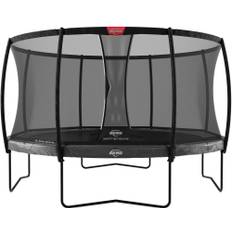 BERG Elite Regular Trampolin 380 inkl. Deluxe Sikkerhedsnet, Grå