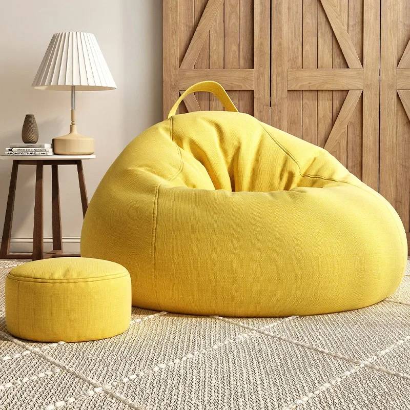 Lazy Sofa Bean Bag Single Person Can Lie Down and Sleep floor sofa muebles bean bag chair with filling