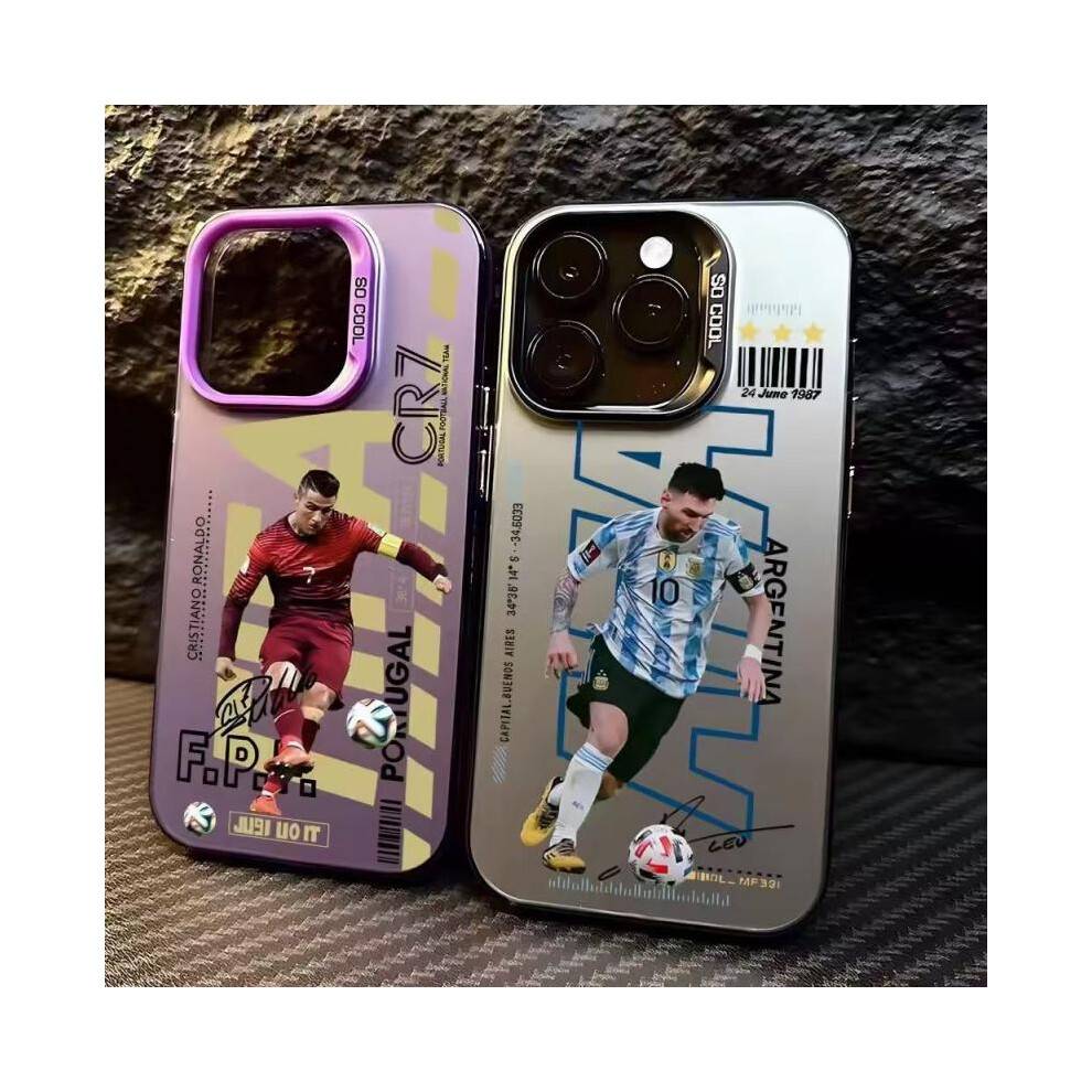 (white, iPhone 15plus) Soccer Star Trendy Case for iPhone 17 Air New Model Compatible with iPhone 16 Pro 15 Pro 14 Pro Shockproof Protective Cover
