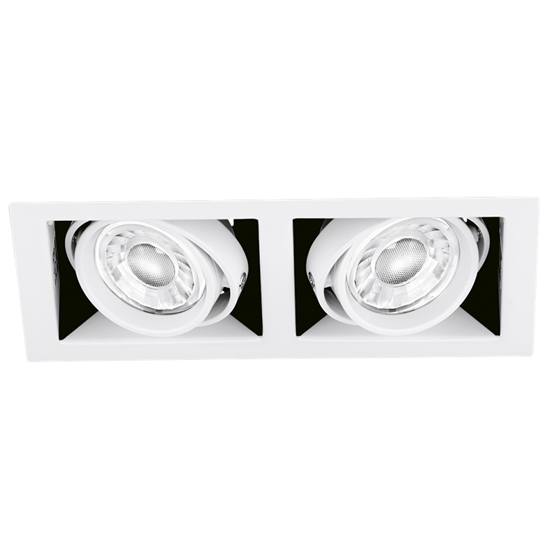 EN-MGU102MW EDLM Pro 2x50W GU10 230V mat hvid - 1 stk. tilbage