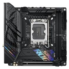 ASUS ROG STRIX B760-I GAMING WIFI - Motherboard - Mini-ITX - LGA1700-Sockel - B760 Chipsatz - USB 3.2 Gen 1, USB-C 3.2 Gen 1, USB-C 3.2 Gen 2x2, USB-C 3.2 Gen2 - 2.5 Gigabit LAN, Wi-Fi 6E, Bluetooth - Onboard-Grafik (CPU erforderlich)