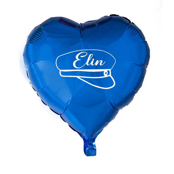 Ballong med valfritt namn i studentmössa