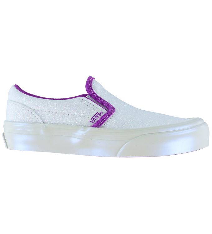 Vans Skor - Classic Slip-On - Glitter Pearl Vit/Lila - Vans - 33 - Skor