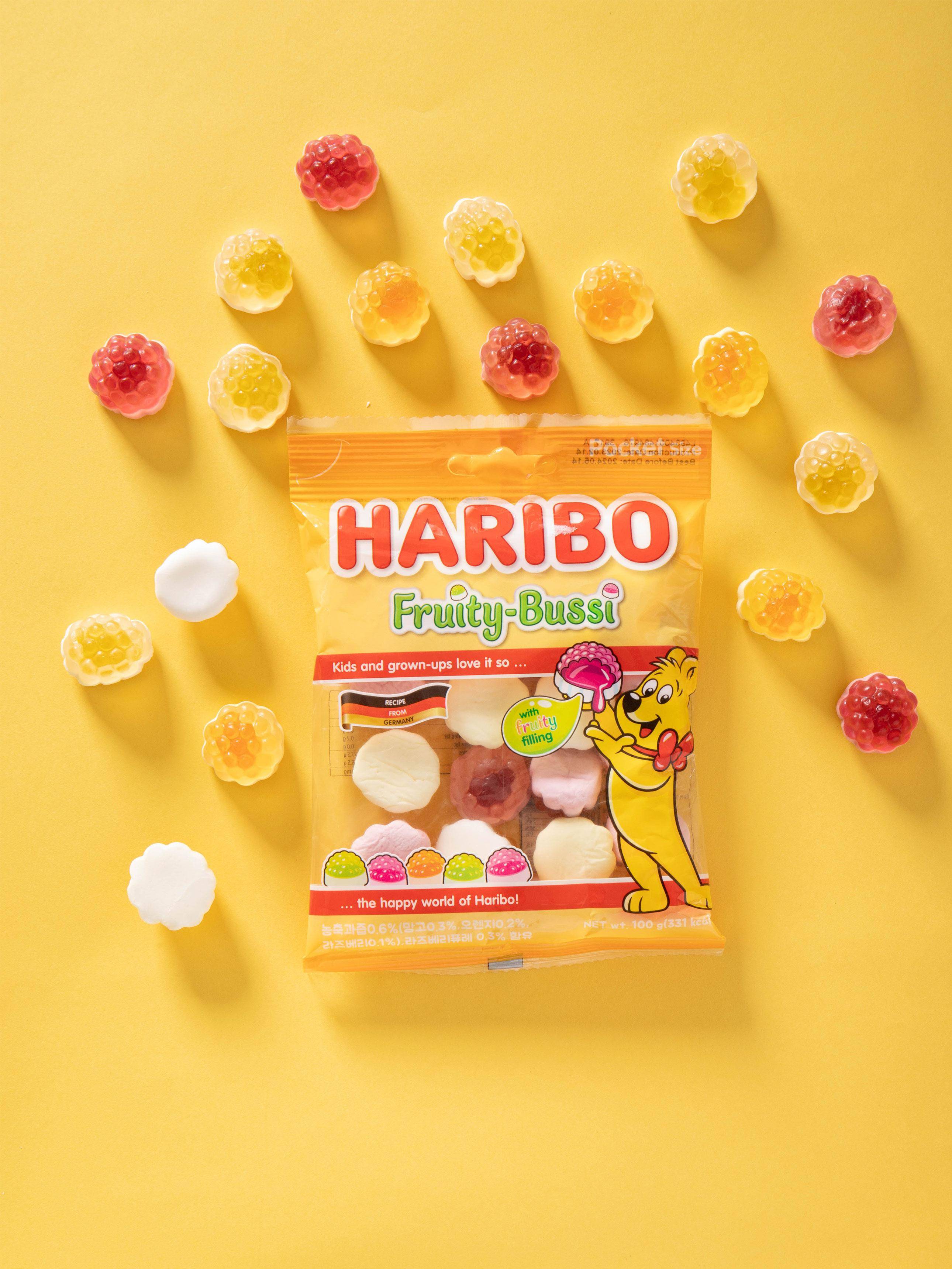 Haribo Fruity Bussy Gummigodispåse 100g
