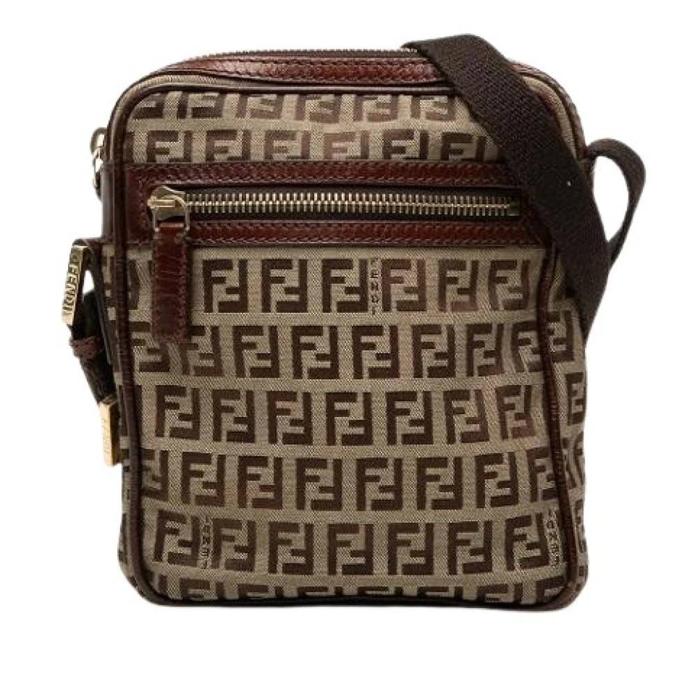 Fendi Vintage - Pre-owned Canvas Crossbody Bag Vintage - Dam - ONE Size - Läder