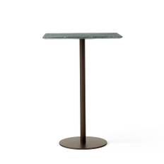 &Tradition - In Between Bar Table SK21 L60 W70 H102 cm Bronzed center base Marble Verde Guatemala - Barbord - Sami Kallio - Grön - Metall/Sten