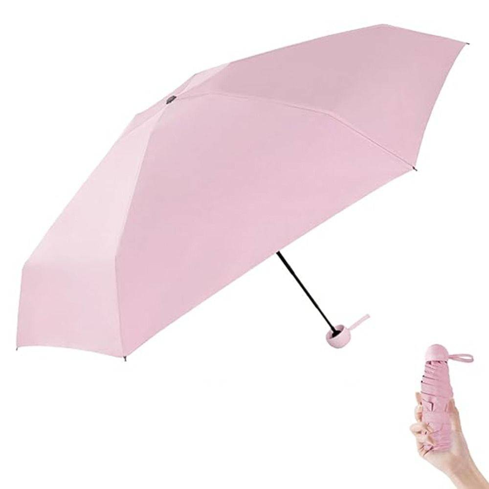 6/8 Ribs Sun & Rain Pocket Umbrella Lightweight Portable Parasol Mini Folding Umbrella  Women cm