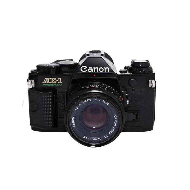 Canon | Brugt AE-1 Program Sort + FD 50mm F/1.8 | Hos ImageFoto.