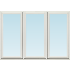 Svenska Fönster SF sidohängt fönster 1980x1380mm 3-luft, insida trä utsida trä, 3-glas  (20x14)