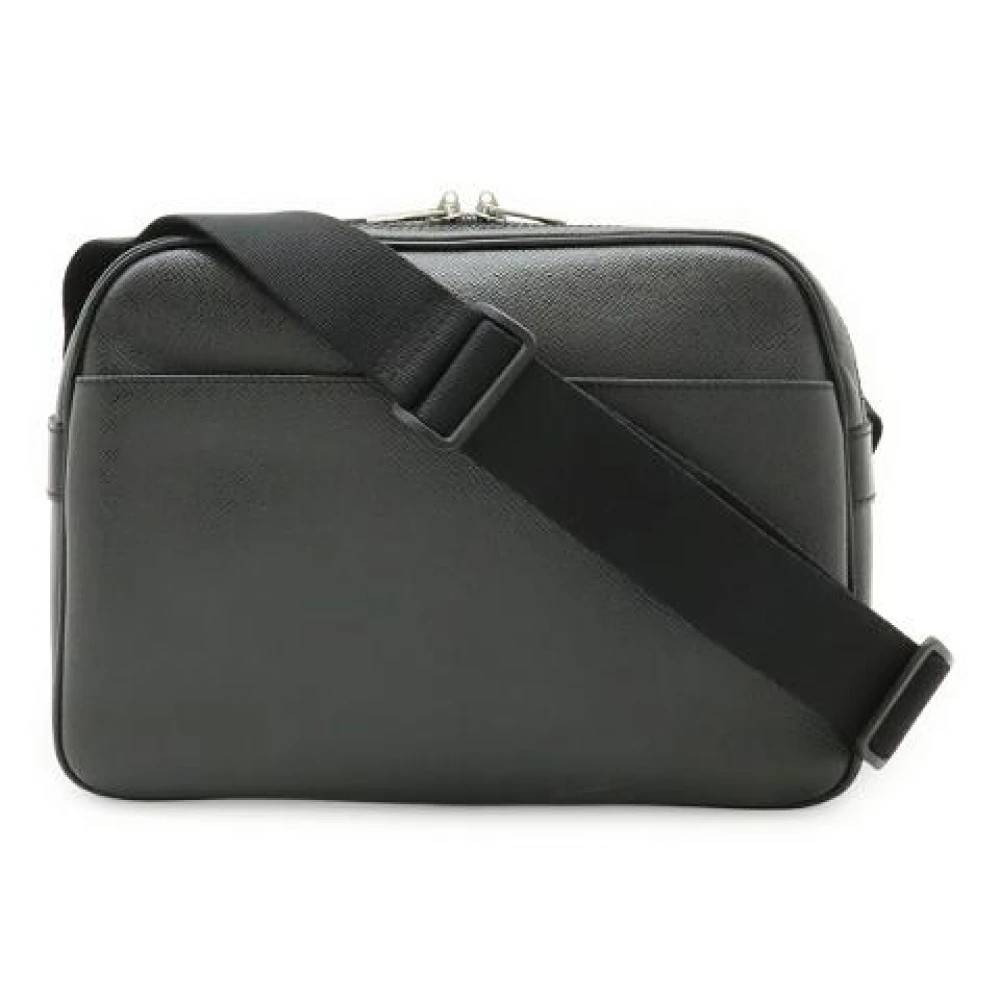 Louis Vuitton Vintage Pre-owned Taiga Reporter PM Skuldertaske - Vintage - Dame - Sort - ONE SIZE - Uld
