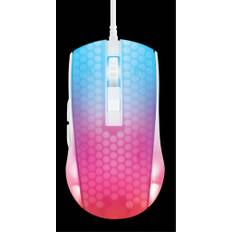 Deltaco Gaming mus trådad Semi-transparent med RGB LED - Vit