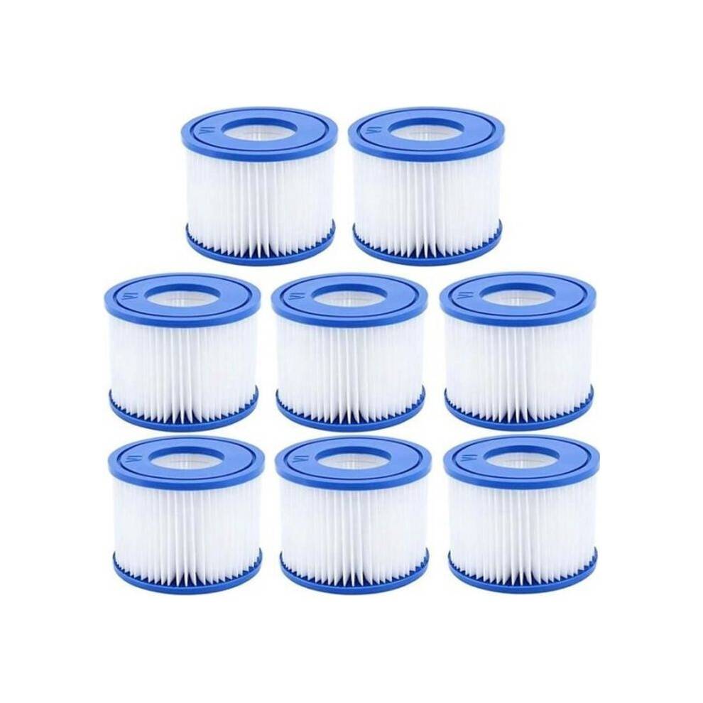 Poolfilter - WASDK - Type VI - 8 dele - Til Bestway Spa - Poolvedligeholdelse