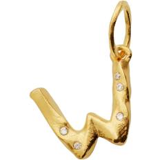 Maanesten Alphabet Pendant Gold Dam Hängsmycken Stl. D - Från Magasin - Guld (D)