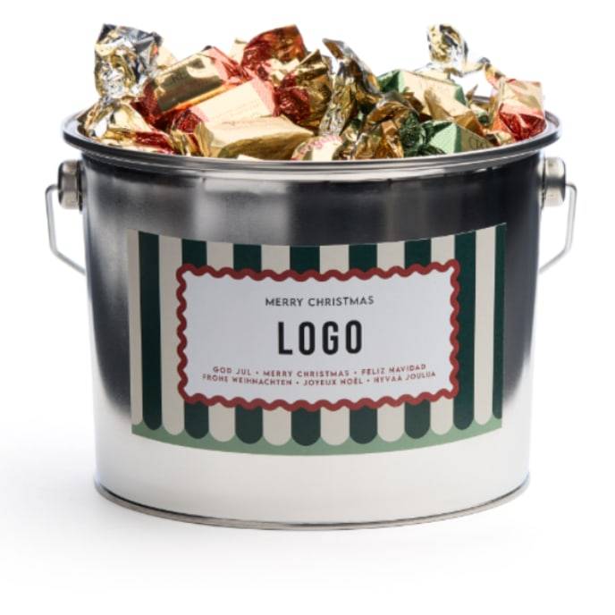Christmas Bucket - Chokladmix, 1 kg , Företagsgåvor