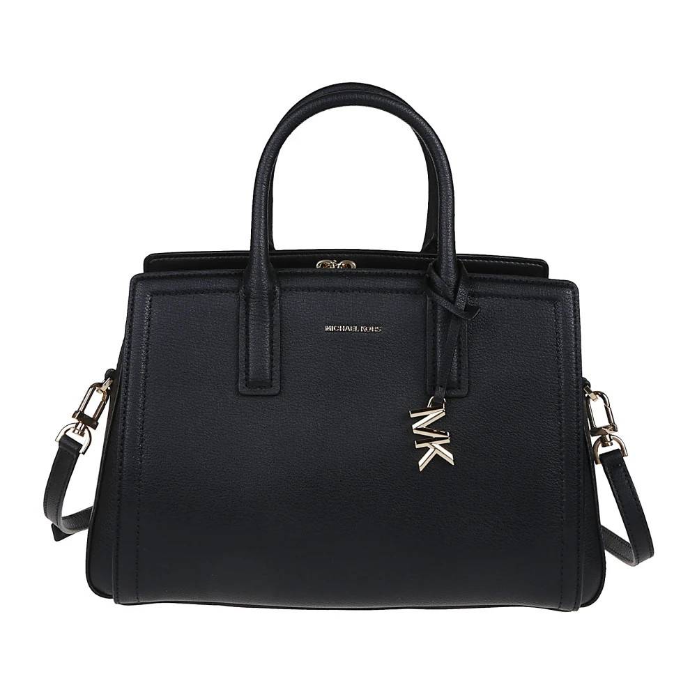 Michael Kors Medium Laila Satchel Taske - Tasker - Dame - Sort - ONE SIZE -