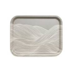 Line Wave Dark Bricka (36x28 cm)